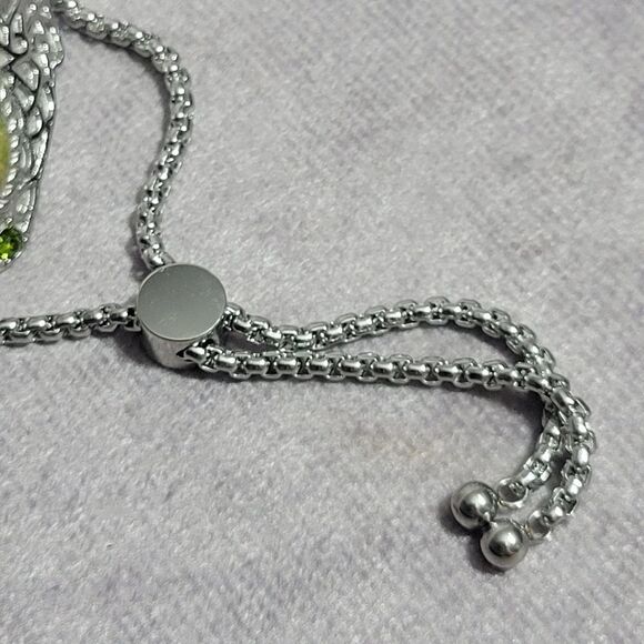 Unakite and Green Austrian Crystal Bracelet - Picture 9 of 16